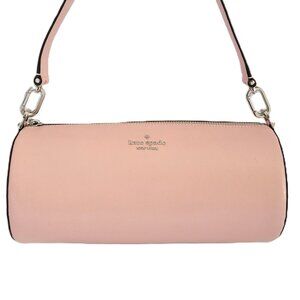 Kate Spade KN202 Roulette Glazed Leather Medium Shoulder Bag Tutu Pink Patent